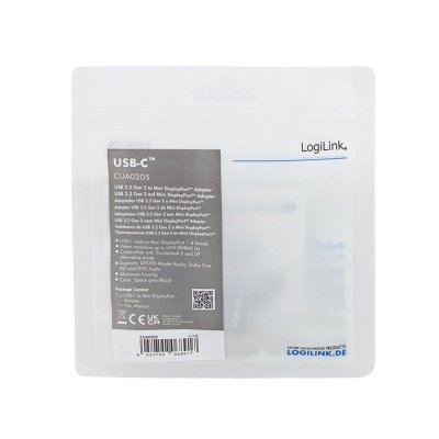LogiLink Adapter USB Type-C, do mini DB/F, 8K