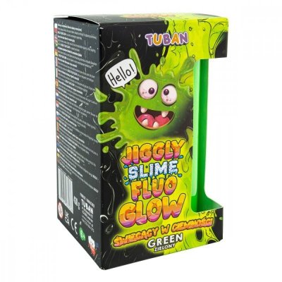 TUBAN Slime Jiggly Fluo Glow zielony 430g