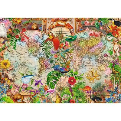 Trefl Puzzle 1000 elementów Antyczna mapa świata
