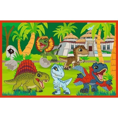Trefl Puzzle 2x24 elementy Małe dinozaury Jurassic World