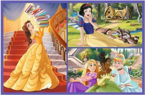 Trefl Puzzle 2x70 elementów Księżniczki Disneya Bajkowe dni