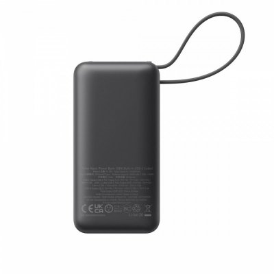 Anker Powerbank 545 NANO 30W 10000mAh z wbudowanym kablem USB-C, czarny