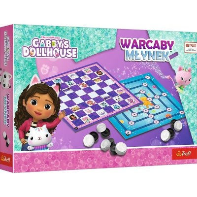 Trefl Gra Warcaby i Młynek Gabi Gabby Dollhouse