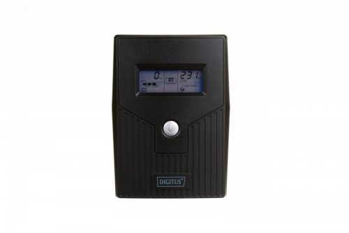 Digitus UPS Line-Ineractive LCD BASIC, 600VA/360W, 1x12V/7Ah, AVR, 2x Schuko CEE 7/3