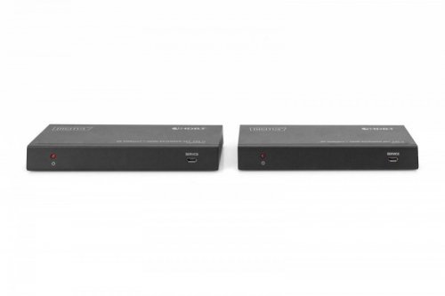 Digitus Przedłużacz / Extender HDMI HDBaseT 150m kat.5e/6/74K 60Hz PoC (Power over Cable) IR audio (zestaw)