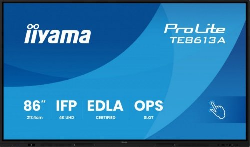 IIYAMA Monitor interaktywny 86 cali TE8613A-B1AG  z uchwytem