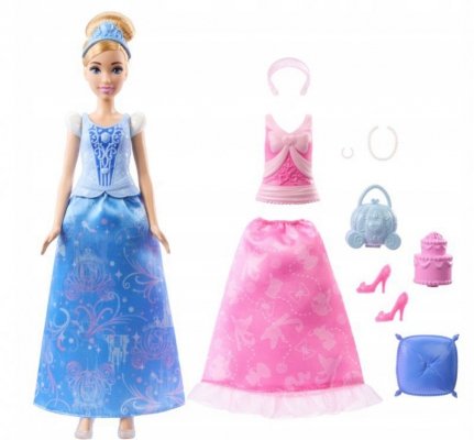 Mattel Lalka Disney Princess Historia Kopciuszka 2w1