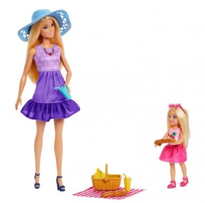 Mattel Lalka Barbie Rodzina i przyjaciele siostry na pikniku