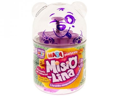 Epee Masa plastyczna Misiolina 60g 1 foremka Fioletowa