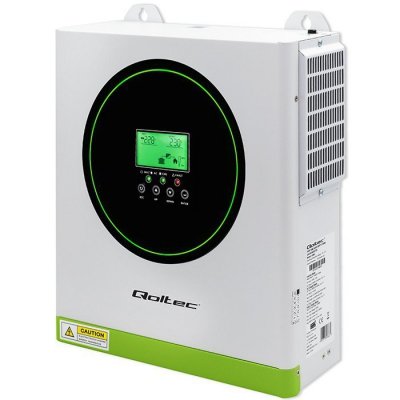 Qoltec Hybrydowy Inwerter solarny Off-Grid 3500W | 100A | 24V | MPPT |  Sinus | opcja Wi-Fi | Power Factor 1.0