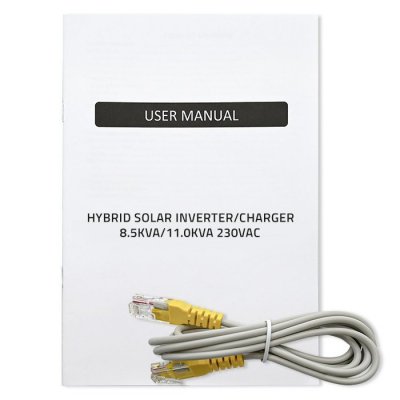 Qoltec Hybrydowy Inwerter solarny Off-Grid 11000W | 160A | 48V | MPPT | BMS | Sinus | opcja Wi-Fi | Power Factor 1.0