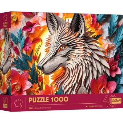 Trefl Puzzle 1000 elementów 40-lecie Paper Art Wilk