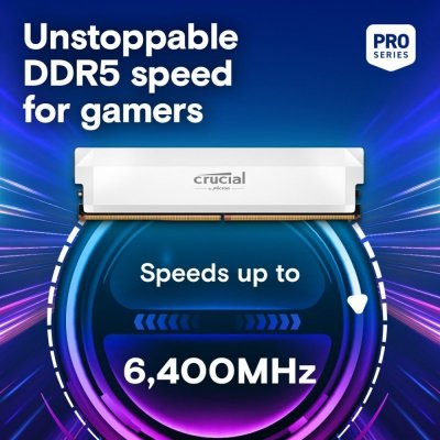 Crucial Pamięć DDR5 Pro OC 32/6000(1*32GB) CL40 biała