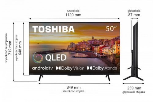Toshiba Telewizor QLED 50 cali 50QA2363DG