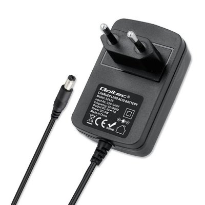 Qoltec Automatyczna ładowarka do akumulatora AGM GEL STD 6V | 1A |      Prostownik z sygnalizatorem LED