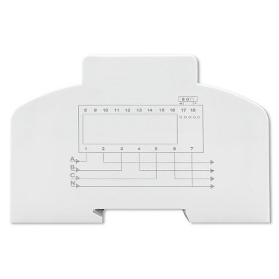Qoltec Trójfazowy dwukierunkowy elektroniczny licznik | miernik zużycia energii na szynę DIN | 400V | 100A | LCD | 4P