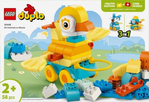LEGO Klocki DUPLO 10448 3 w 1 Zwierzątka na kółkach
