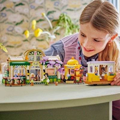 LEGO Klocki Friends 42671 Zielona kawiarnia i kwiaciarnia