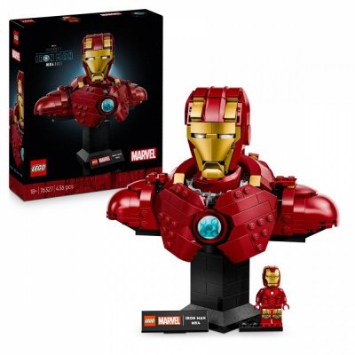 LEGO Klocki Super Heroes 76327 Popiersie Iron Mana MK4