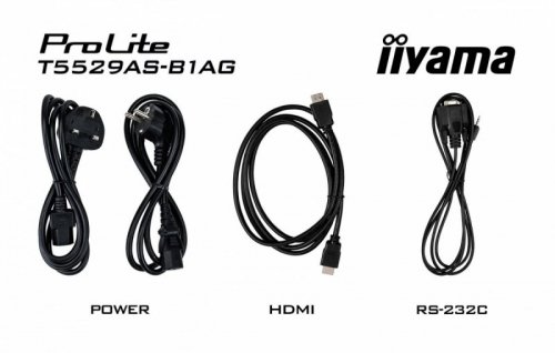 IIYAMA Monitor 55 cali T5529AS-B1AG VA,4K,HDMIx2,USB-C,RJ45,2x10W,WiFi,     Android 14, Signal FailOver, Whiteboard, iiSignage2 (CMS), iiControl (DMS),   iiS