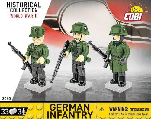 Cobi Klocki Klocki Niemiecka piechota - Zestaw 3 figurek