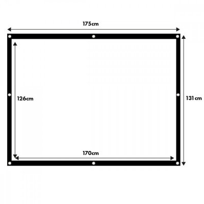 Maclean Ekran projekcyjny 84 cale 175x131cm, MC-166