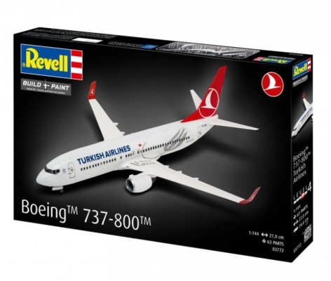 Revell Model plastikowy Samolot Boeing 737-800 Turkish Air 1/144