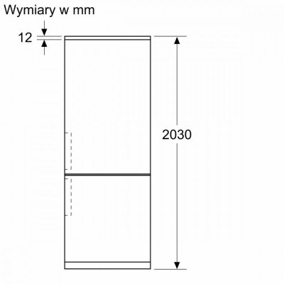 Bosch Chlodziarko-zamrażarka 70 cm KGN49OCAF Antracyt
