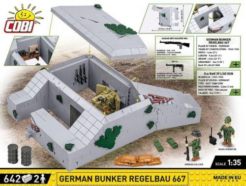 Cobi Klocki Klocki German Bunker Regelbau 667 642 klocki