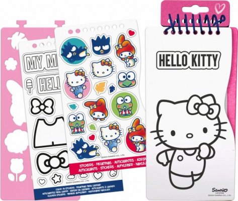 Kids Euroswan Zestaw kreatywny z naklejkami Hello Kitty