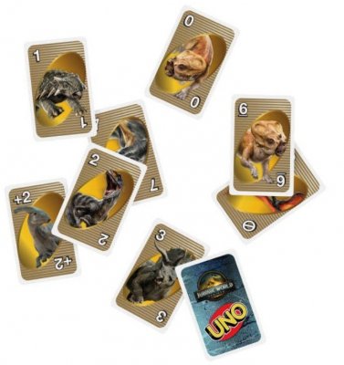 Mattel Gra UNO Jurassic World Odrodzenie