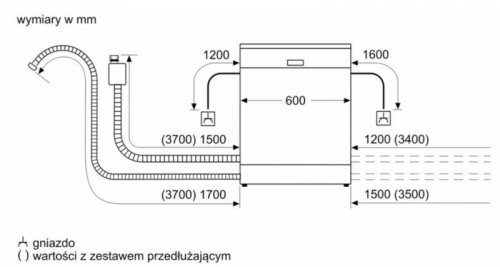 Bosch Zmywarka Serie 4 ExtraDry SMS4HVW14E