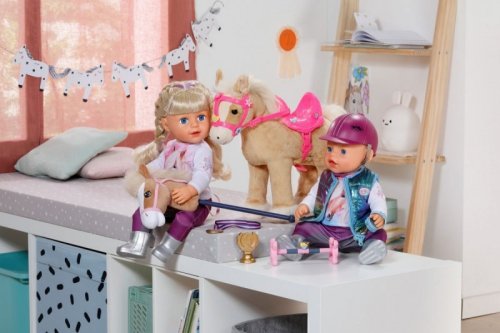 Zapf Zestaw Hobby Horse dla lalki Baby Born 43 i 36 cm