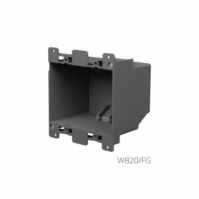 CAYMON CASY052/B CASY in-wall frame - 2 space In-wall frame - Black version