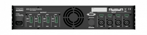 Czterokanałowy wzmacniacz mocy 100 V AUDAC PMQ 480 Wave Dynamics™