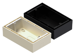 AUDAC WB50/B Wall box for DW5065/WP523/MWX65 Surface mount box for audac wallpanel - black