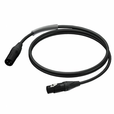 Kabel PROCAB PRA901/3 XLR męski (male) - XLR żeński (female) - UltraFlex™ 3 meter