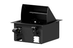 CAYMON CASY 024/B CASY In-table mount box - 4 space Black version - RAL9004