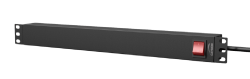 CAYMON PSR119FS/B 19 calilistwa zasilająca unit - 9 x French sockets + rear switch Black version