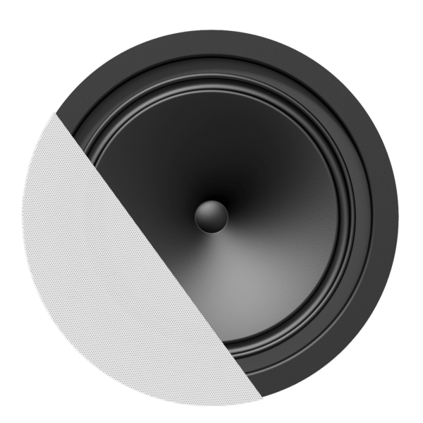  Głośnik głośniki AUDAC CENA 812/B Spring Fit™ 8" ceiling speaker Black version - 8Ω and 100V