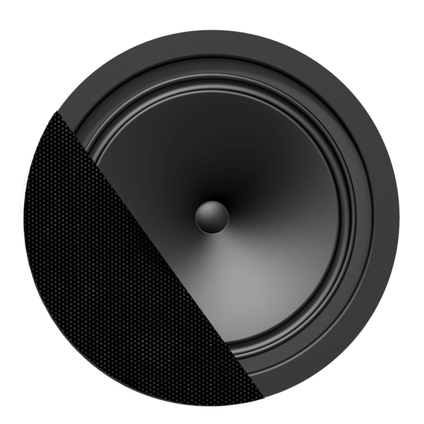  Głośnik głośniki AUDAC CENA 812/B Spring Fit™ 8" ceiling speaker Black version - 8Ω and 100V