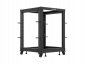 Stojak open rack Lanberg 19 cali 15U 600x600-1100 regulowany czarny 
