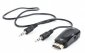Gembird Adapter HDMI-A(M)->VGA(F)<br />+Audio 