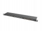 Lanberg Patch Panel 24 Port 0.5U Kat.5E czarny ekranowany 
