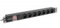 Lanberg Listwa zasilająca Rack PDU 19 cali 1U 16A 7X 230V PL 2m czarna 