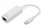 Digitus Karta sieciowa przewodowa USB 3.0 Typ C do Gigabit Ethernet 10/100/1000Mbps 