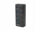 Natec Hub USB 4 porty Mantis 2 USB 3.0 z włącznikiem + zasilacz 