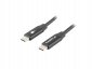 Lanberg Kabel USB-C M/M 2.0 CA-CMCM-40CU-0018-BK Czarny 1.8m 