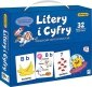 Adamigo Gra Litery i Cyfry obrazkowe karty edukacyjne 