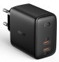 AUKEY PA-B4S Omnia GaN ładowarka sieciowa 2xUSB C Power Delivery 3.0 65W (45W + 20W) PPS 